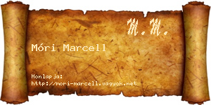 Móri Marcell névjegykártya