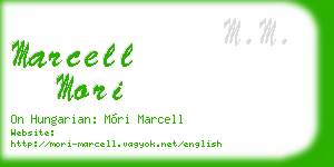 marcell mori business card